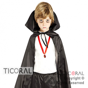 DISFRAZ DRACULA NI�O C/CHALECO Y CAPA CAND TALLE 4 x 1